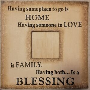 Promini Wooden Framed & center photo frame